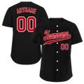 Custom Black Classic Style Red Personalized Authentic Baseball Jersey BSBJ01-bd0faae