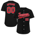 Custom Black Classic Style Red Personalized Authentic Baseball Jersey BSBJ01-bd0faae