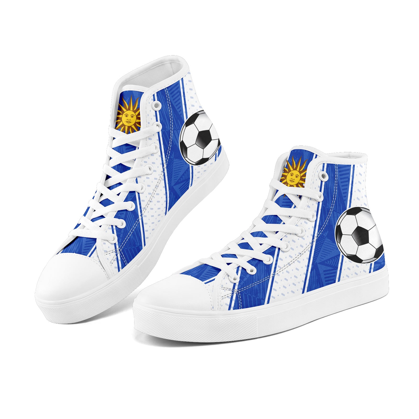 Custom Uruguay 2026 World Cup Sneakers DIY Country Flag Running Shoes Lightweight Sport Shoes Gift for Football Fans Personalized Team Name and Logo FN024-F009089-3
