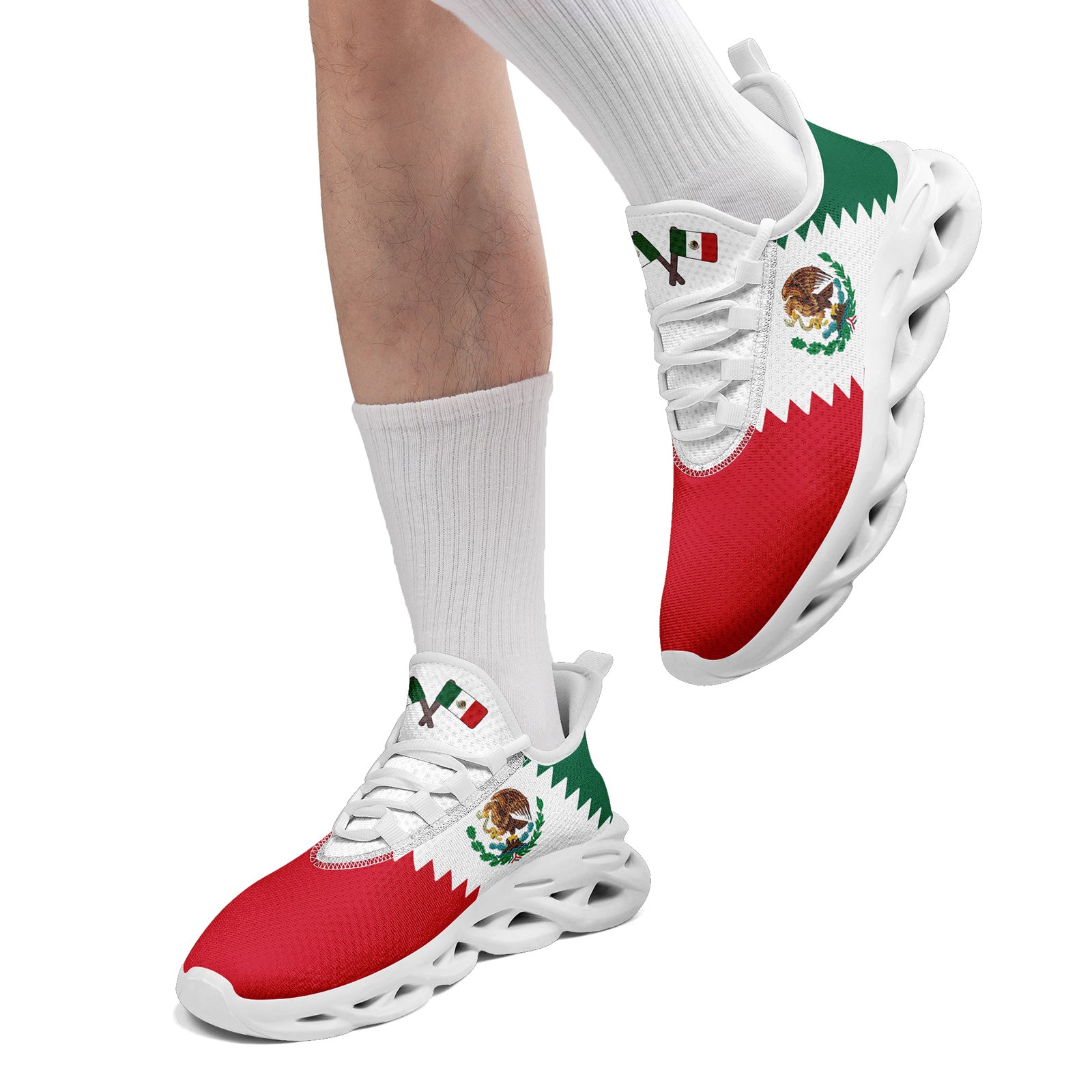 Custom 2026 World Cup Mexico Sneakers DIY Country Flag Running Shoes Lightweight Sport Shoes Gift for Football Fans Personalized Team Name and Logo FN003-F023045-3