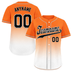 Custom Orange White Fade Fashion Personalized Authentic Baseball Jersey BSBJ01-D0a70dd