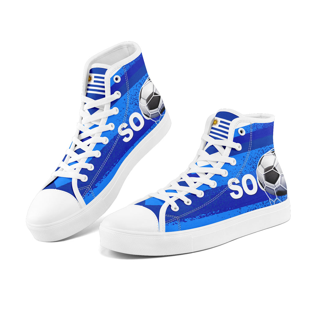 Custom Uruguay 2026 World Cup Sneakers DIY Country Flag Running Shoes Lightweight Sport Shoes Gift for Football Fans Personalized Team Name and Logo FN024-F009089-5
