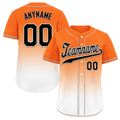 Custom Orange White Fade Fashion Personalized Authentic Baseball Jersey BSBJ01-D0a70dd