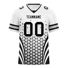 Custom Black White Nevada Personalized Authentic Football Jersey FBJ02-D023033-20