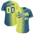 Custom Yellow Green Gradient Fashion Personalized Authentic Baseball Jersey BSBJ01-D0a709d