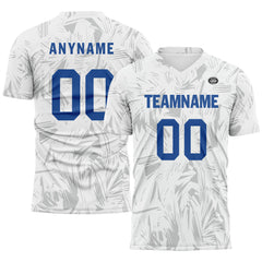 Custom White Gray Soccer Sets Jersey Personalized SCJ101-D28036