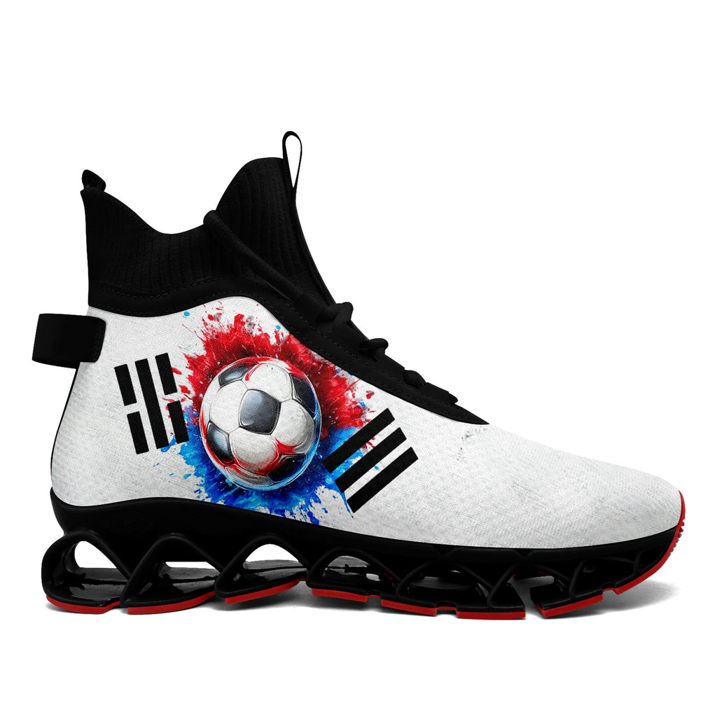 Custom South Korea 2026 World Cup Sneakers DIY Country Flag Running Shoes Lightweight Sport Shoes Gift for Football Fans Personalized Team Name and Logo FN029XD-F009084-2