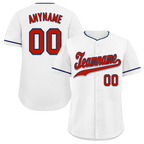 Custom White Classic Style Red Personalized Authentic Baseball Jersey BSBJ01-bd0fab8