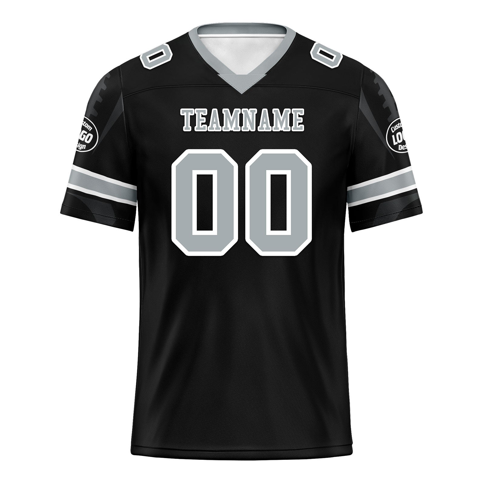 Custom Black Las Vegas Football Jersey and Sports Shoes Combo Offer Personalized Combo ZH-D025008-23