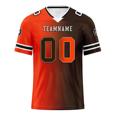 Custom Orange Brownish Red Ohio Personalized Authentic Football Jersey FBJ02-D028017-20