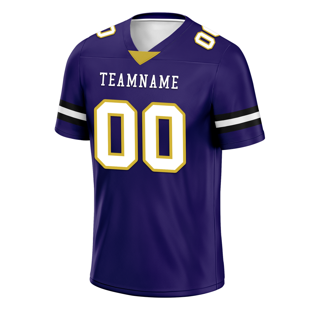 Custom Purple Classic Style Personalized Authentic Football Jersey FBJ02-bd0a70cb