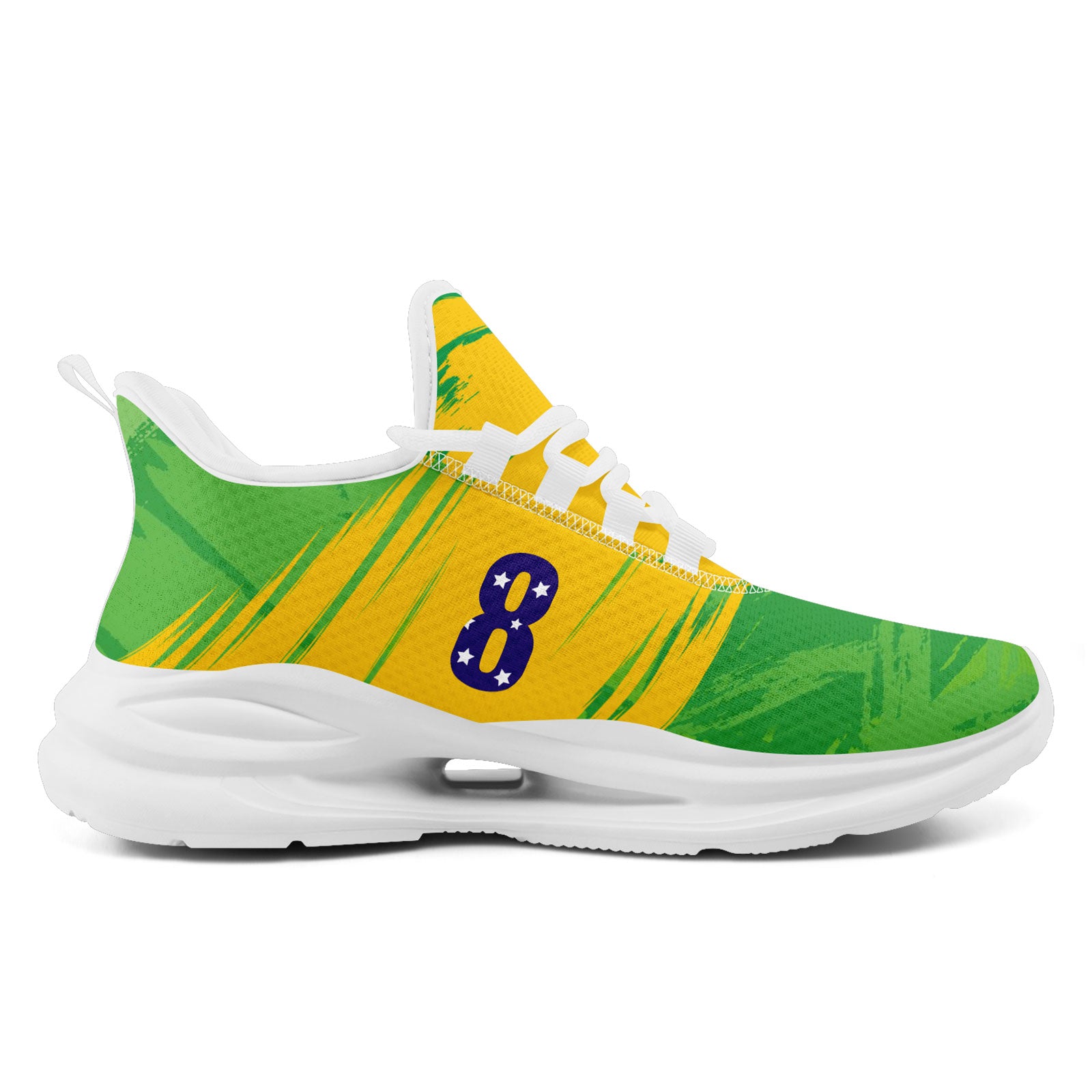 Custom 2026 World Cup Brazil Sneakers DIY Country Flag Running Shoes Lightweight Sport Shoes Gift for Football Fans Personalized Team Name and Logo FN079-F027080-4