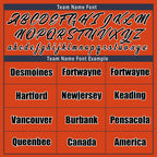 Custom Orange Chicago Jacket Bomber Full-Snap Varsity Letterman Personalized Jacket FZ005-D025004-7