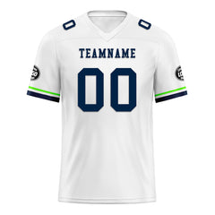 Custom White Seattle Personalized Authentic Football Jersey FBJ02-D020263-27