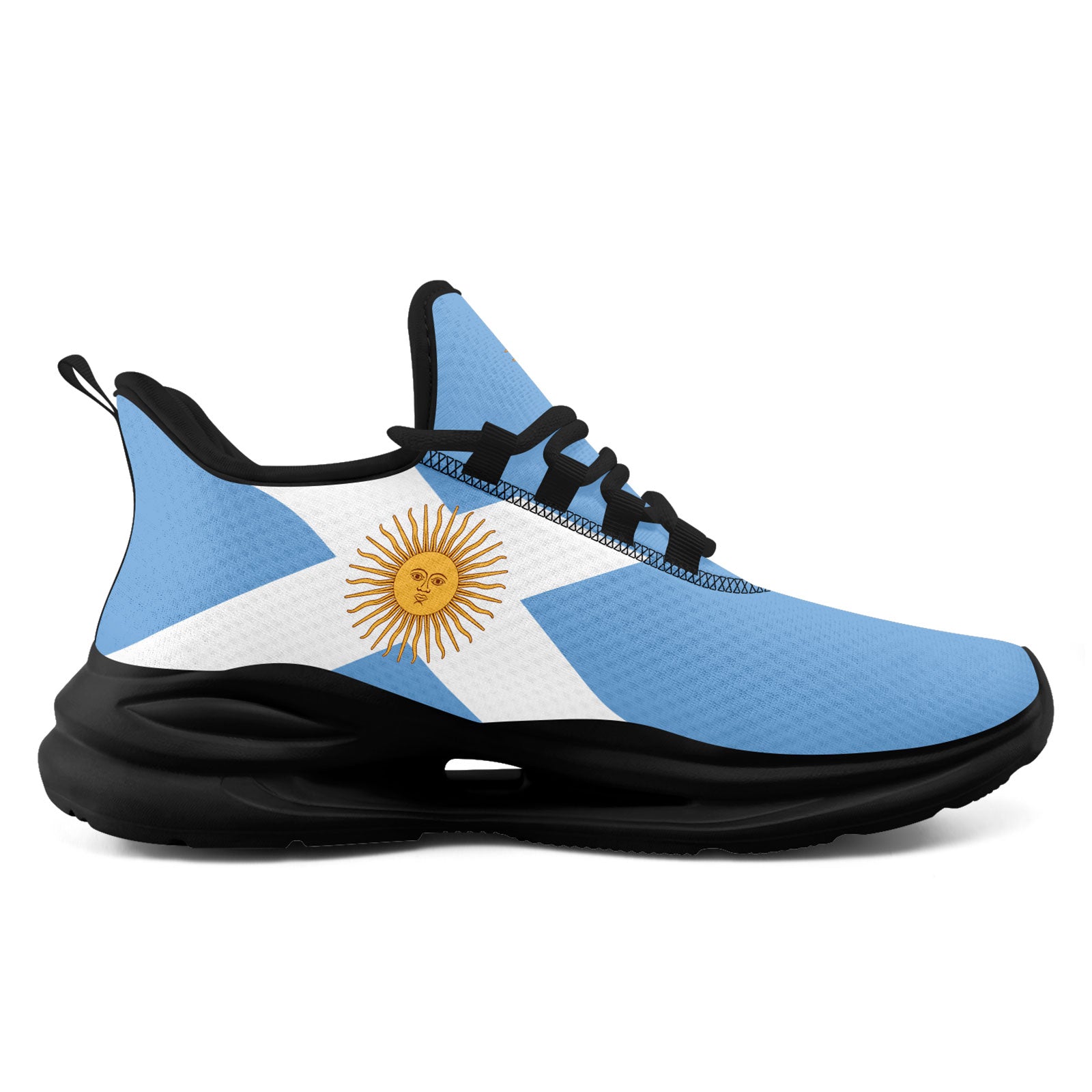 Custom 2026 World Cup Argentina Sneakers DIY Country Flag Running Shoes Lightweight Sport Shoes Gift for Football Fans Personalized Team Name and Logo FN079-F027048-3