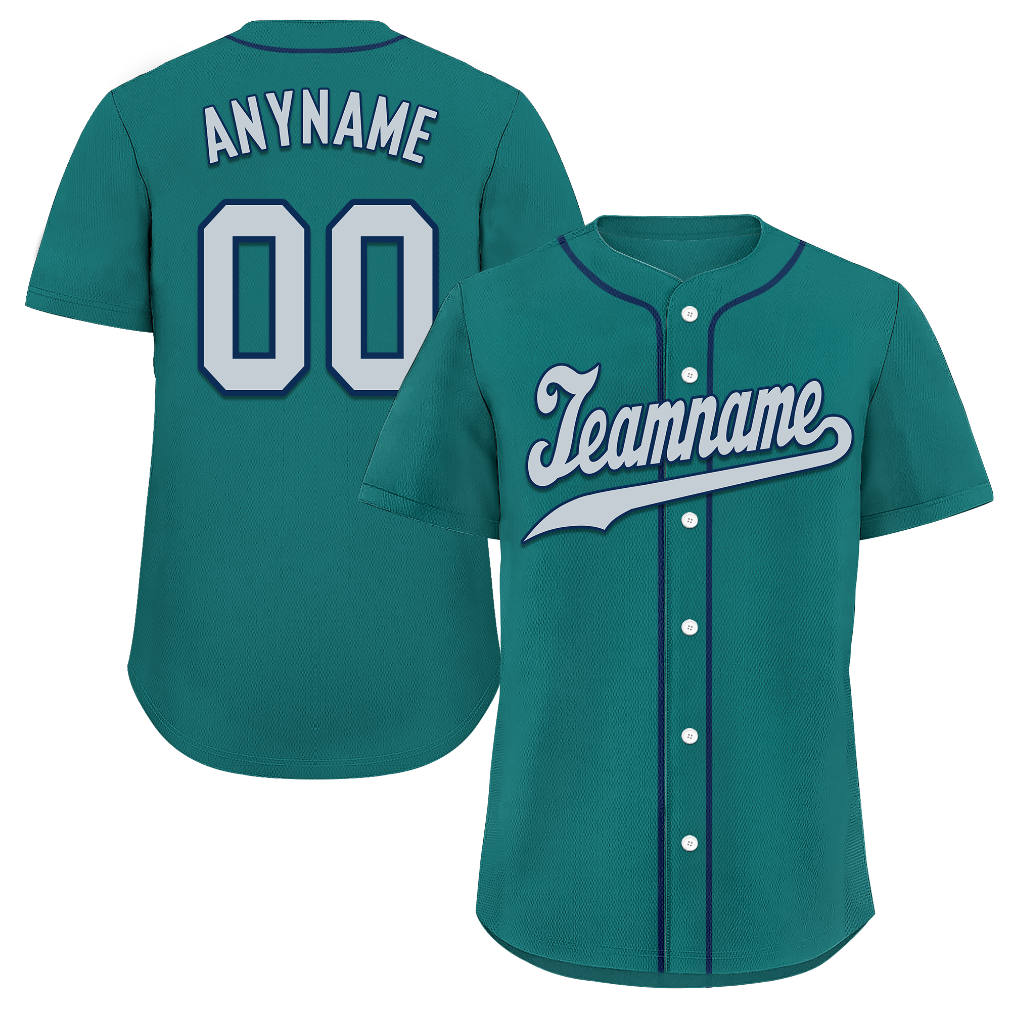 Custom Green Classic Style Grey Personalized Authentic Baseball Jersey BSBJ01-bd0fabe