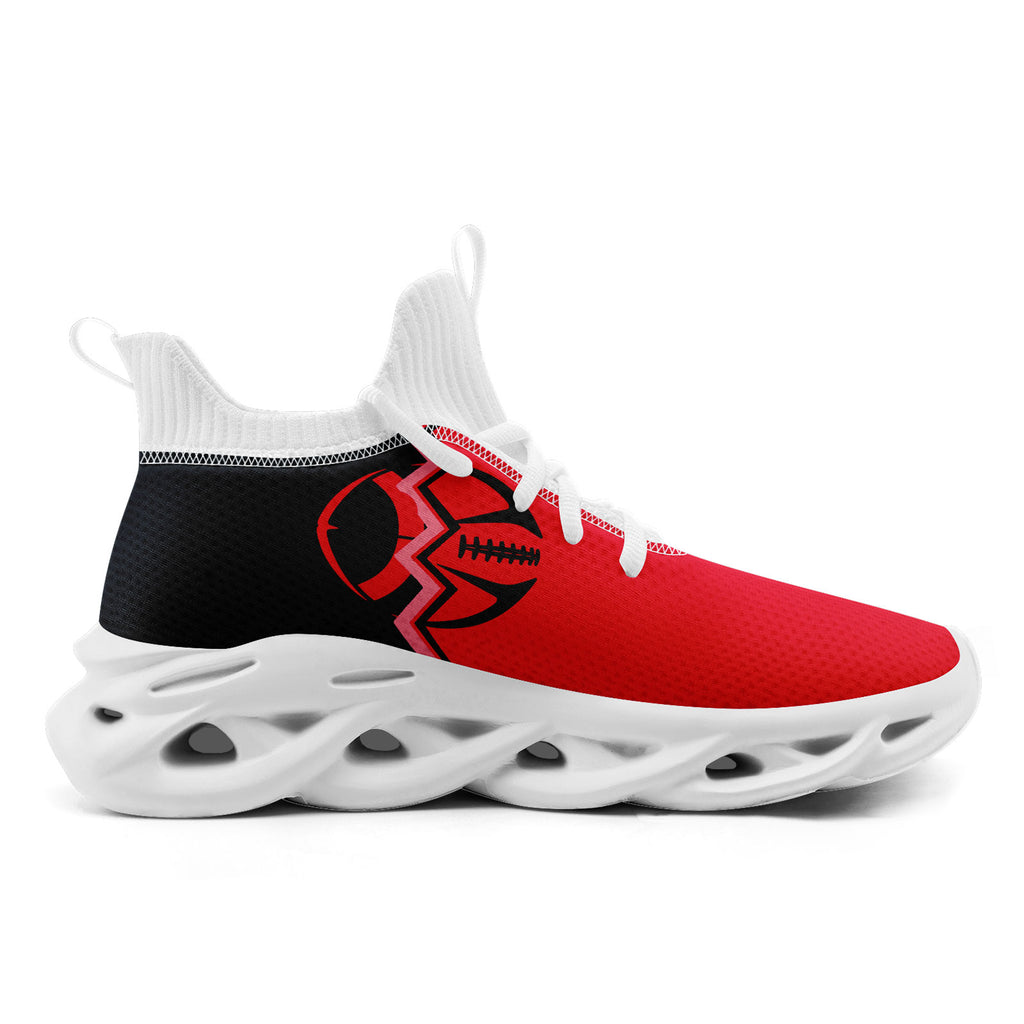 Custom Dark Gray Red Texas Maxsoul Shoes Personalized Sneaker FN030A-D028017-22