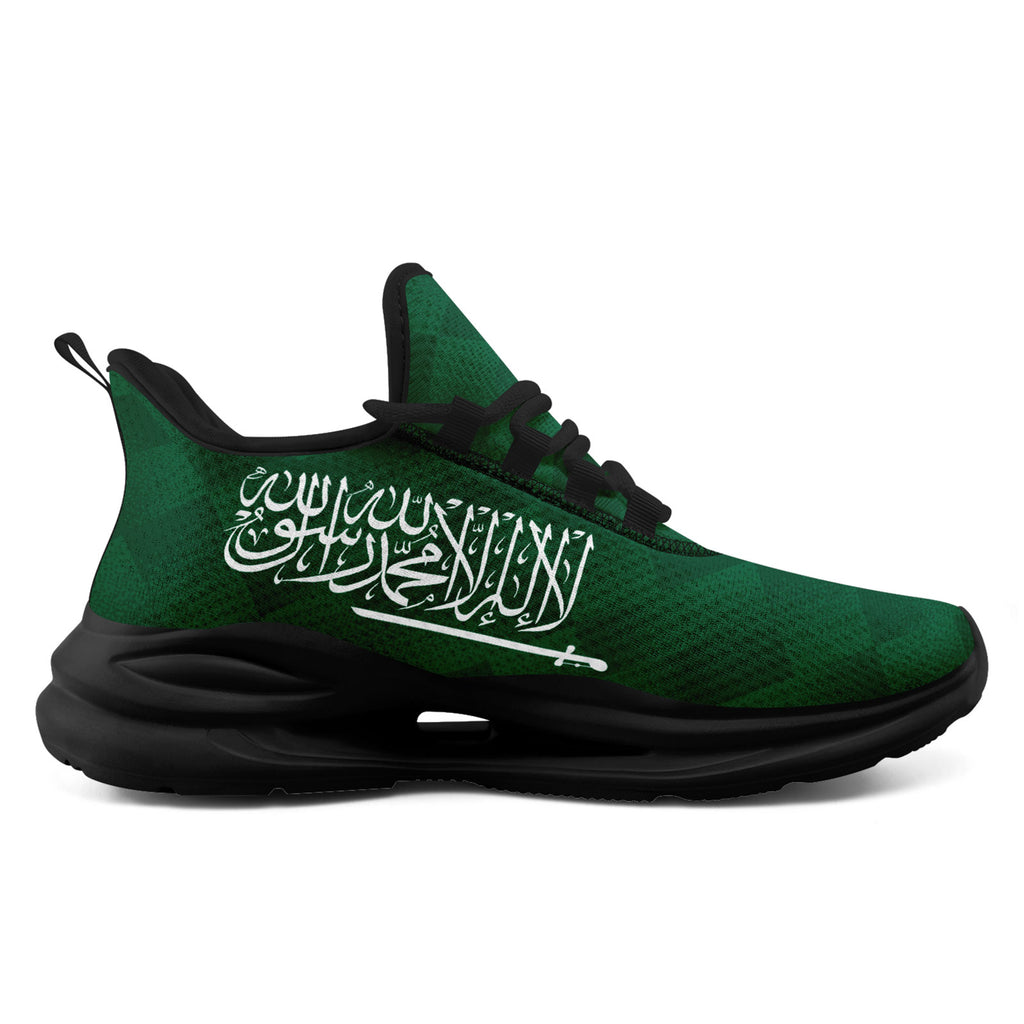 Custom Saudi Arabia 2026 World Cup Sneakers DIY Country Flag Running Shoes Lightweight Sport Shoes Gift for Football Fans Personalized Team Name and Logo FN079-F009093-1