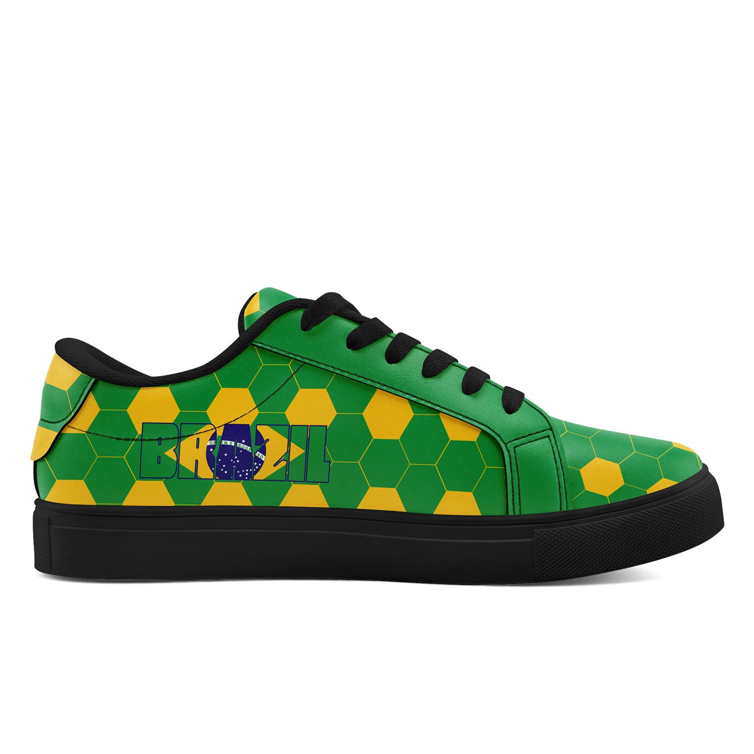 Custom 2026 World Cup Brazil Sneakers DIY Country Flag Running Shoes Lightweight Sport Shoes Gift for Football Fans Personalized Team Name and Logo FN023-F027052-5