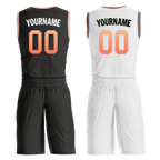 Custom Black White Classic Style Reversible Basketball Uniform Personalized Ordinary BBJR-D017028