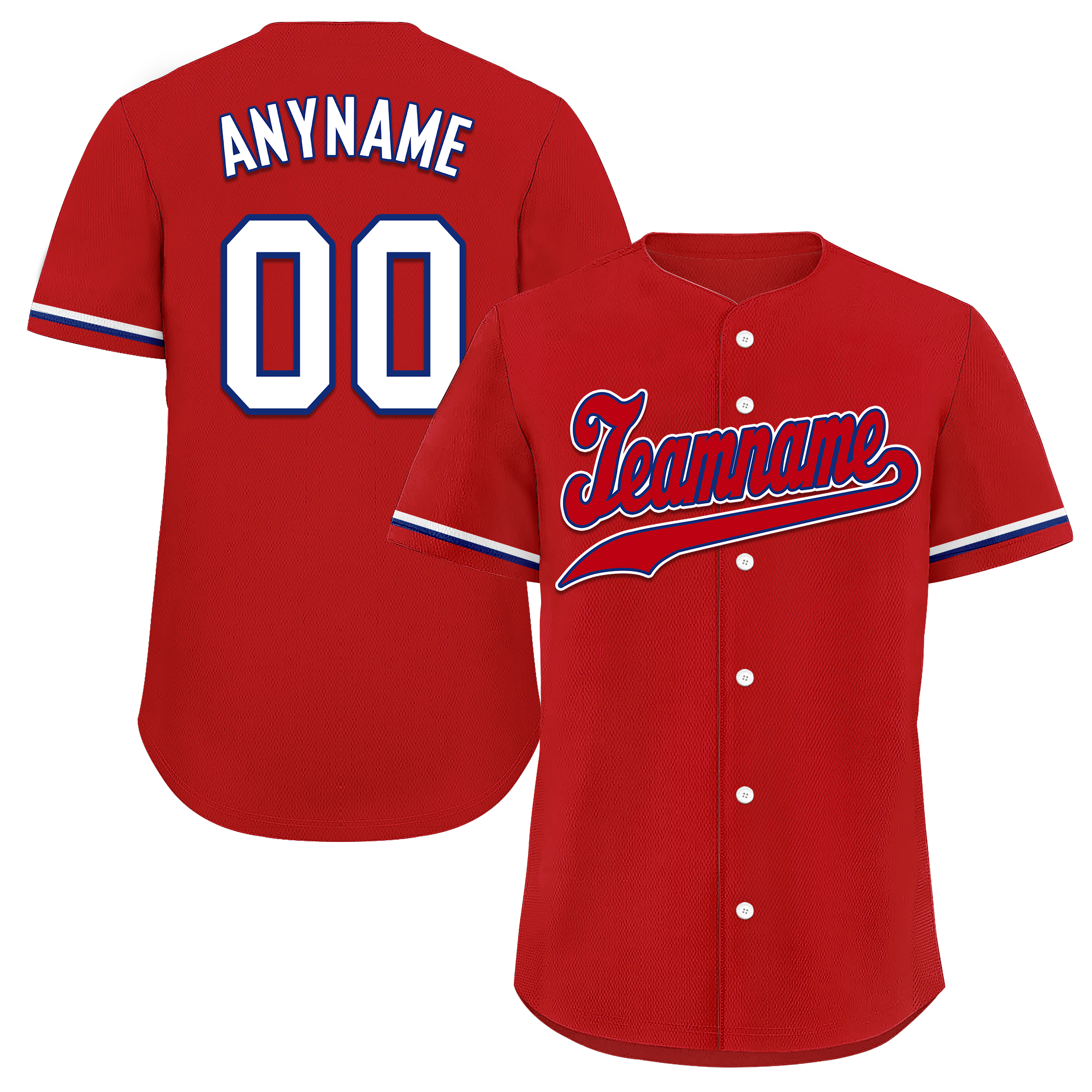 Custom Red Classic Style Red Personalized Authentic Baseball Jersey BSBJ01-bd0facd