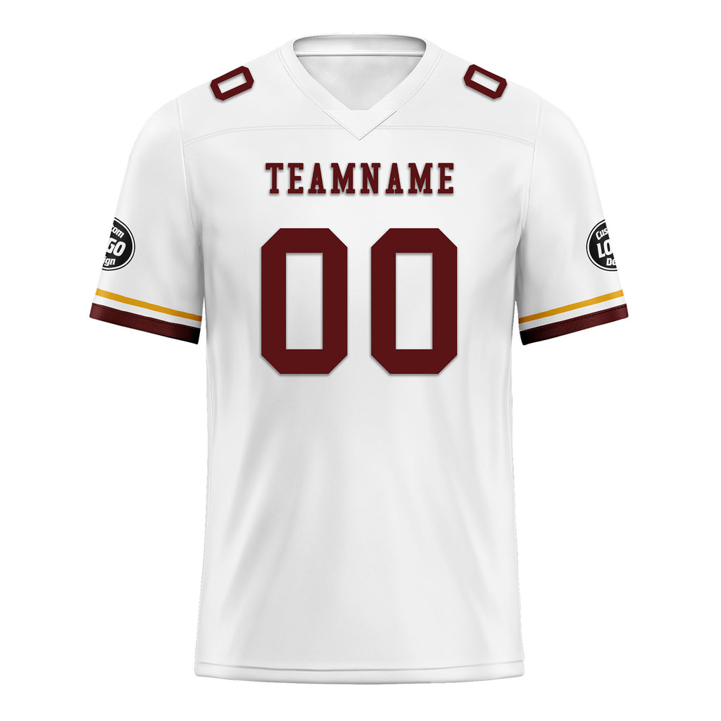 Custom White Washington Personalized Authentic Football Jersey FBJ02-D020263-31