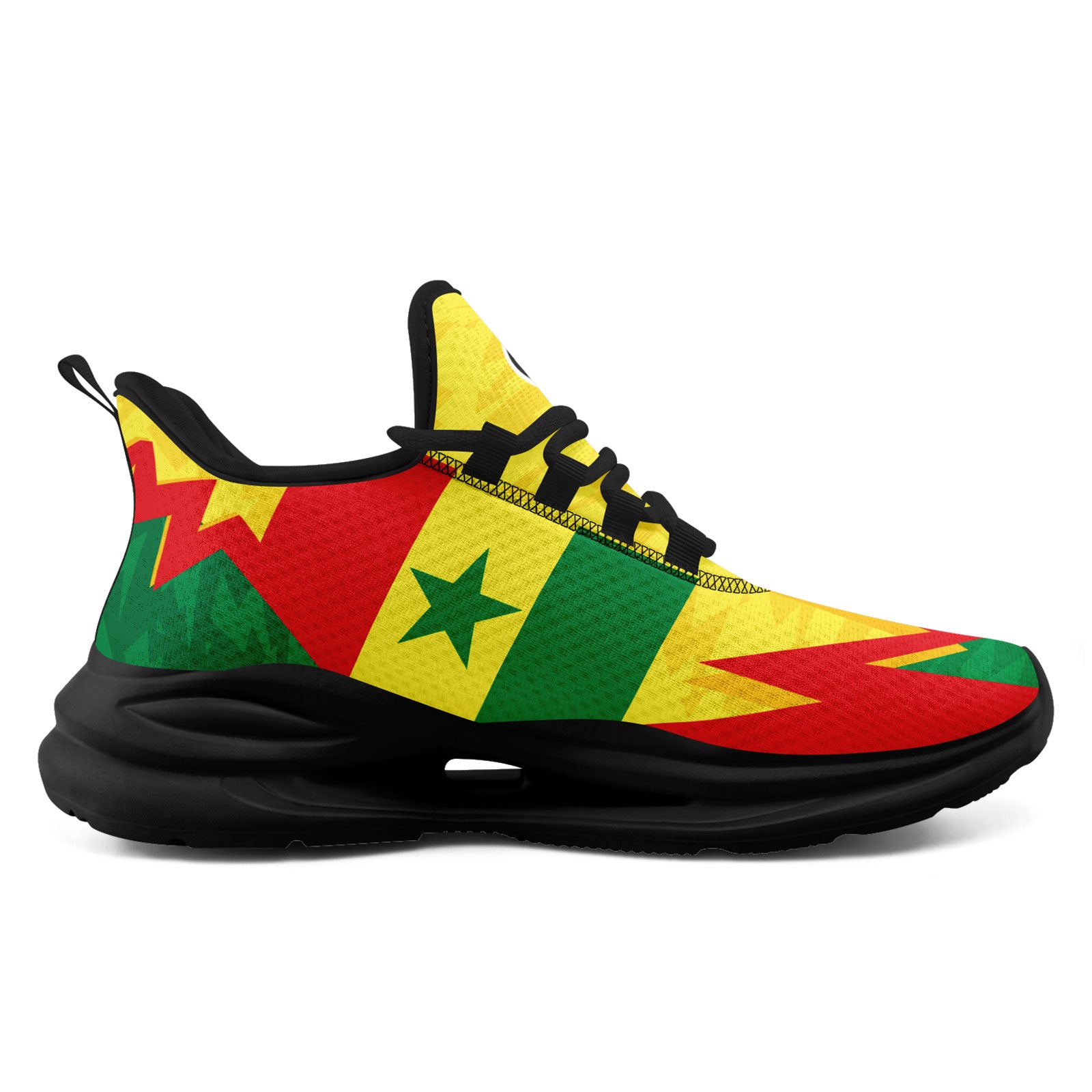 Custom Senegal 2026 World Cup Sneakers DIY Country Flag Running Shoes Lightweight Sport Shoes Gift for Football Fans Personalized Team Name and Logo FN079-F009079-4