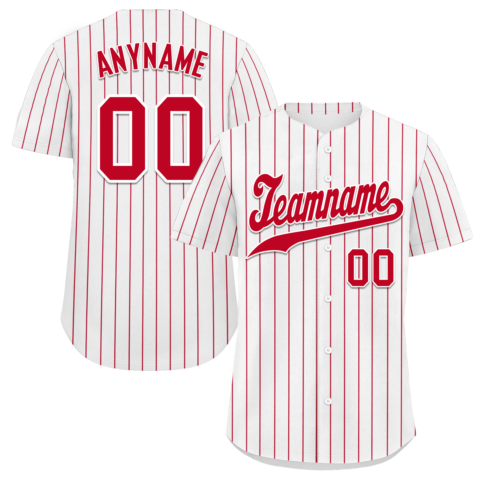 Custom White Classic Style Red Personalized Authentic Baseball Jersey BSBJ01-bd0facc