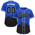 Custom Blue Black City Edition Personalized Authentic Baseball Jersey BSBJ01-D017138