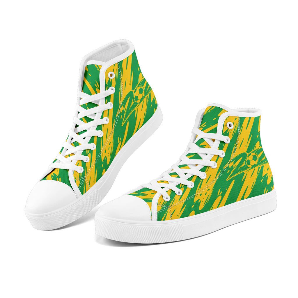 Custom 2026 World Cup Brazil Sneakers DIY Country Flag Running Shoes Lightweight Sport Shoes Gift for Football Fans Personalized Team Name and Logo FN024-F027092-1