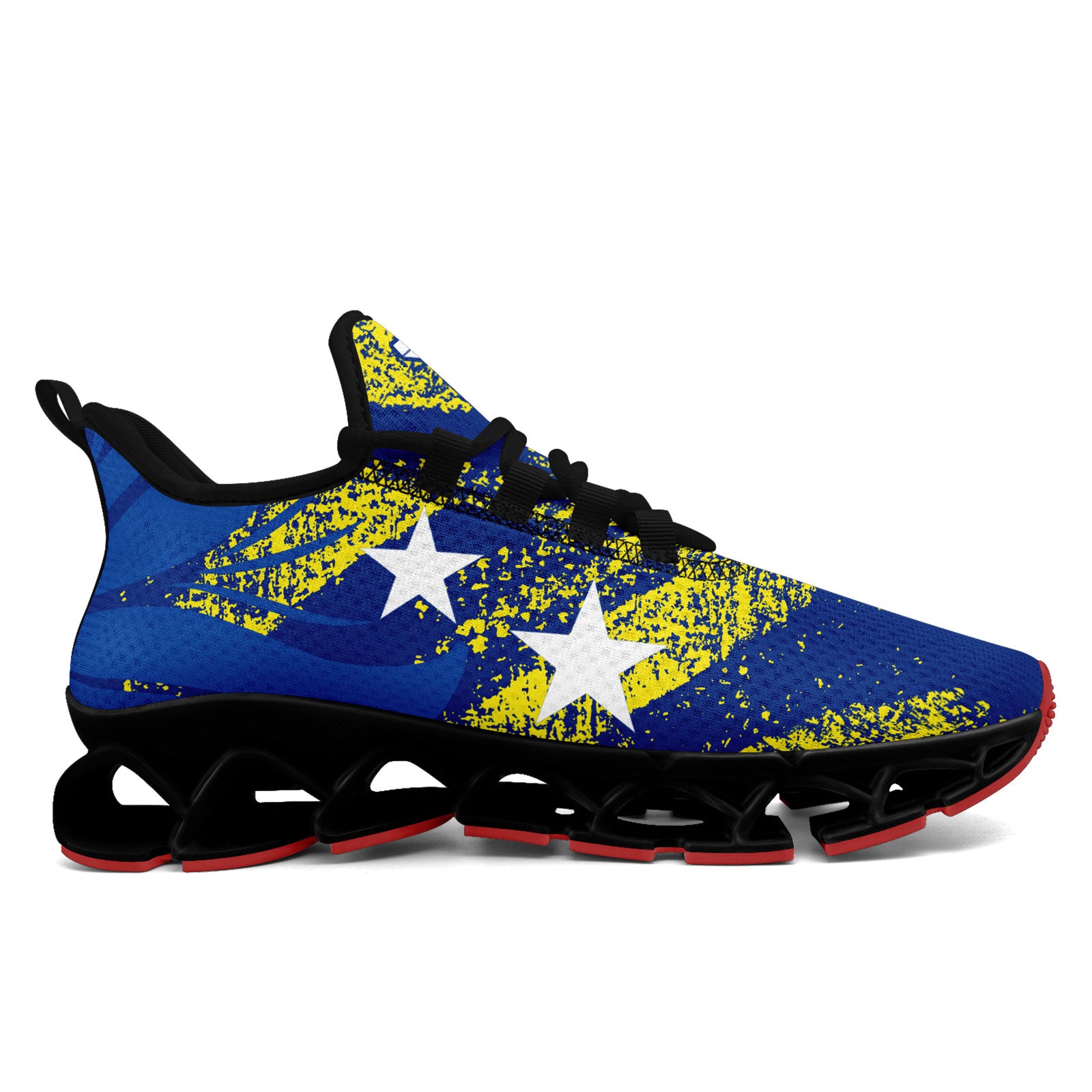 Custom Curaçao 2026 World Cup Sneakers DIY Country Flag Running Shoes Lightweight Sport Shoes Gift for Football Fans Personalized Team Name and Logo FN003XD-F009091-4