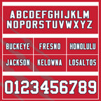 Custom Red White Missouri High-Performance American Football Jersey FBJ06-D023001-18