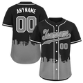 Custom Black Gray City Edition Personalized Authentic Baseball Jersey BSBJ01-D017125