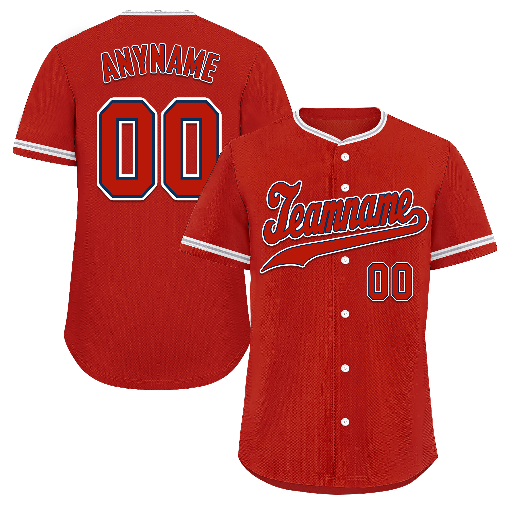 Custom Red Classic Style Red Personalized Authentic Baseball Jersey BSBJ01-bd0fab7