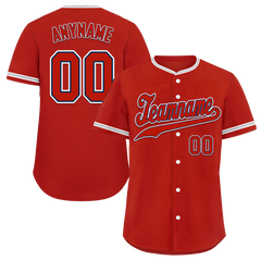 Custom Red Classic Style Red Personalized Authentic Baseball Jersey BSBJ01-bd0fab7