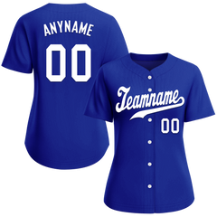 Custom Blue Classic Style White Personalized Authentic Baseball Jersey BSBJ01-bd0faea