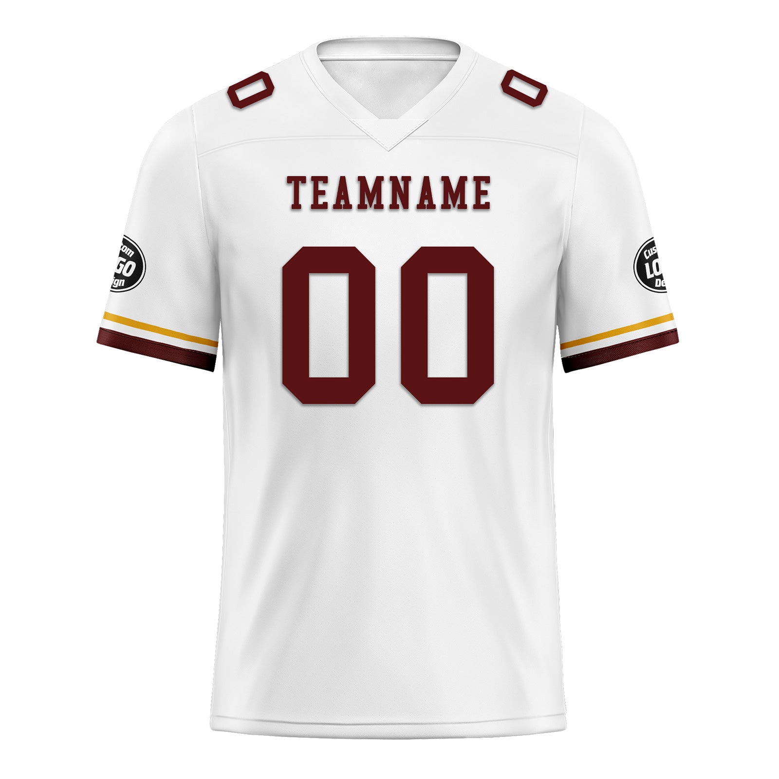 Custom Red Yellow White Washington Football Jersey and Firesoul Sports Shoes Combo Offer Personalized Combo ZH-D020273-31