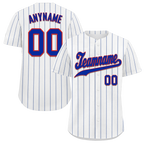 Custom White Classic Style Blue Personalized Authentic Baseball Jersey BSBJ01-bd0fadc