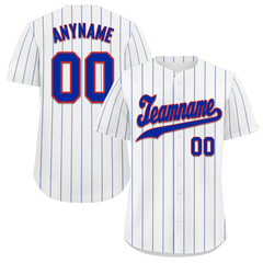 Custom White Classic Style Blue Personalized Authentic Baseball Jersey BSBJ01-bd0fadc