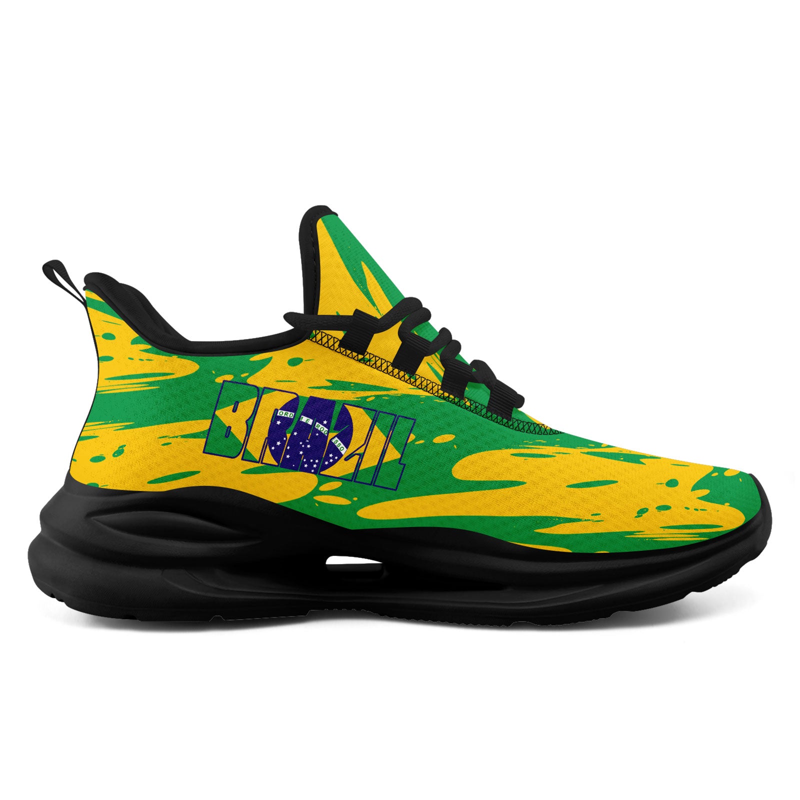 Custom 2026 World Cup Brazil Sneakers DIY Country Flag Running Shoes Lightweight Sport Shoes Gift for Football Fans Personalized Team Name and Logo FN079-F027049-5