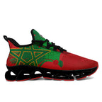 Custom Morocco 2026 World Cup Sneakers DIY Country Flag Running Shoes Lightweight Sport Shoes Gift for Football Fans Personalized Team Name and Logo FN003XD-F009086-4