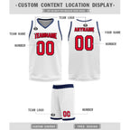 Custom White Bronze Washington City Edition Personalized Reversible Basketball Set Sports Basketball Jersey BBJ01R-D0610-30