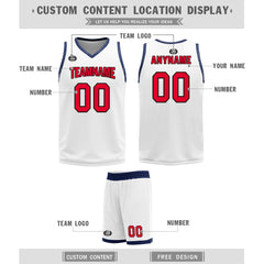 Custom White Bronze Washington City Edition Personalized Reversible Basketball Set Sports Basketball Jersey BBJ01R-D0610-30