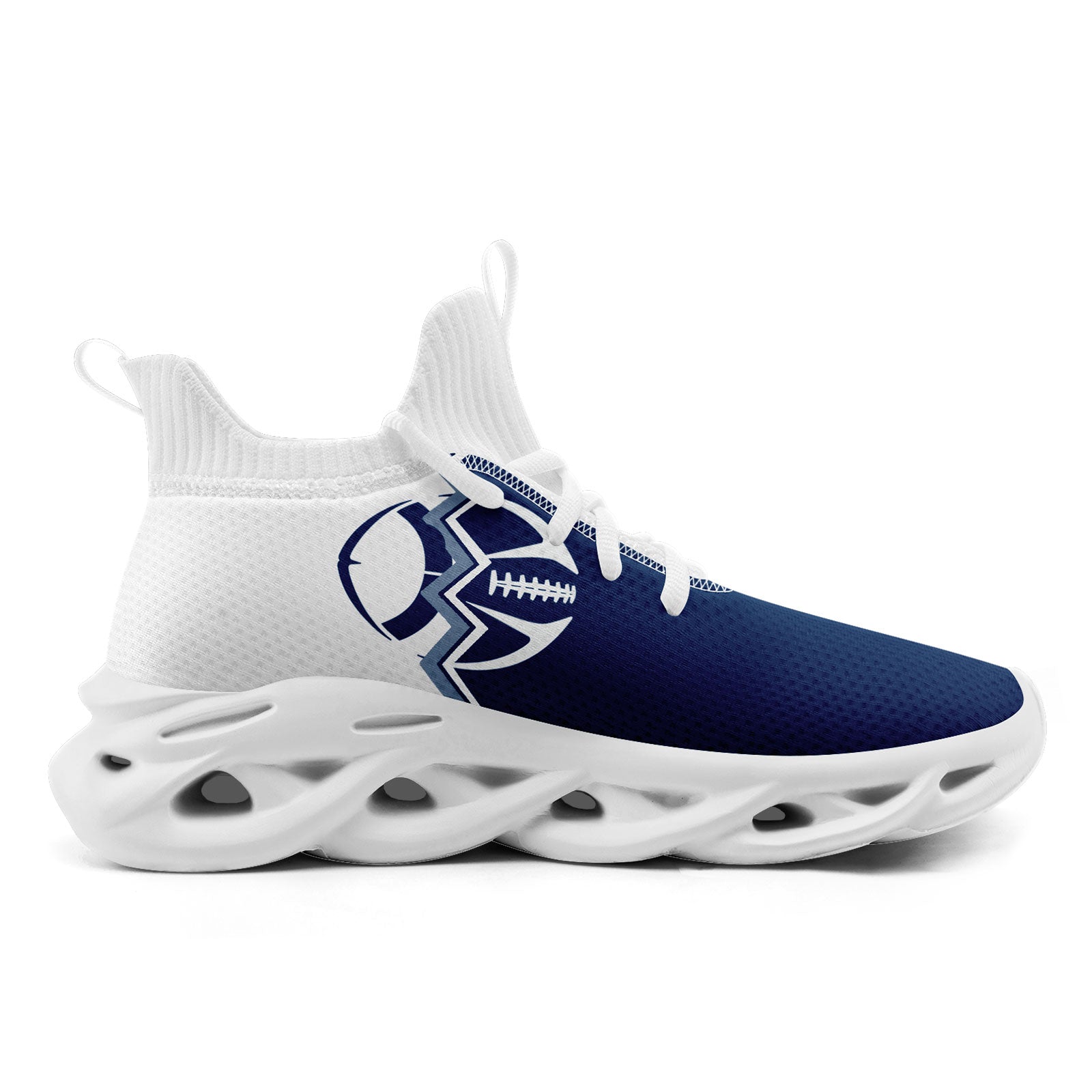 Custom Blue White Indiana MaxSoul Shoes and Hat Combo Offer Personalized Combo ZH-D028017-23