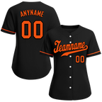 Custom Black Orange Classic Style Orange Personalized Authentic Baseball Jersey BSBJ01-bd0fa0b