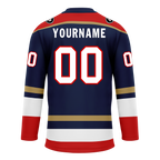 Custom Blue Red Personalized Hockey Jersey HCKJ01-D0a70af