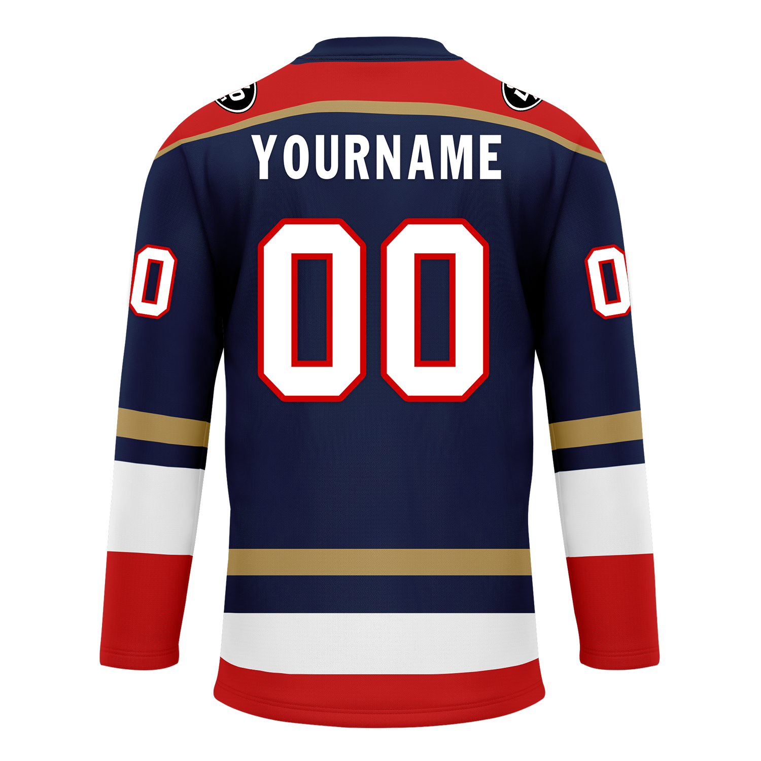 Custom Blue Red Personalized Hockey Jersey HCKJ01-D0a70af