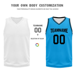 Custom Light Blue City Edition Personalized Sports Uniform Authentic Basketball Jersey BBJ01-D06101-13