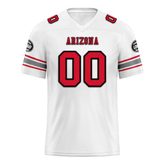 Custom White Arizona Personalized Authentic Football Jersey FBJ02-D020256-1