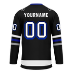 Custom Black Grey Personalized Hockey Jersey HCKJ01-D0a70ba